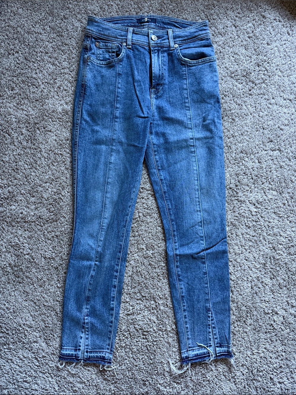7 For All Mankind Split Hem Jeans
